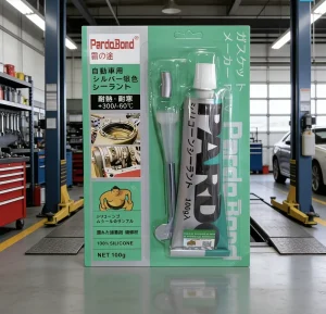 RTV Silicone Gasket Maker High-Temperature Adhesive Sealant, Silvery
