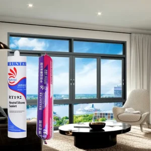 RUNTAI Brand Neutral Window Door Frame Silicone Sealant Insulating Glass Caulk Water Resistant for Construction Woodworking