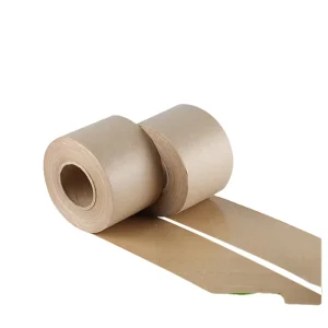 Reinforced Heat Resistant Self Adhesive Kraft Gummed Paper Packing Tape for Carton Sealing