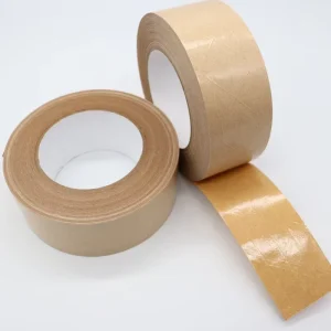 Reinforced Kraft Paper Tape Self Adhesive Paper Gummed Packing Tape for Heavy Duty Packing Shipping Moving and Storage