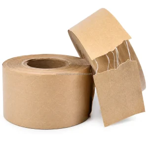Reinforced Water-Activated Kraft Paper Tape with Fiber Line for Strong Carton Sealing