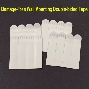 Removable Double-Sided Foam Mounting Tape for Walls, No Residue, Heavy Duty