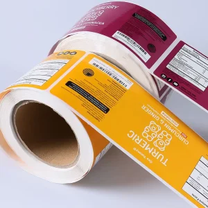 Roll Food Jars Cans Custom Spice Bottle Oil Proof Vinyl Plastic Printing Packaging Labels Sticker