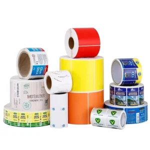 Roll Self-Adhesive Customized Vinyl Sticker Labels Four-Color Waterproof Automatic Sticker