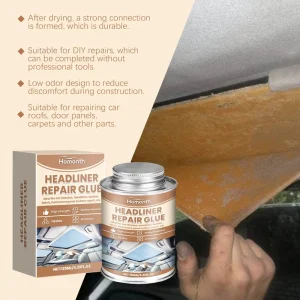 Roof Lining Interior Fabric Leather Crack Renovation Strong Bonding Wear-Resistant Roof Repair Adhesive