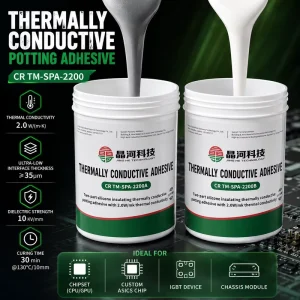 Room Temperature Curing Thermal Conductive Adhesive 24h at 23°C Potting Glue Two Part Silicone Encapsulant for LED Luminaires
