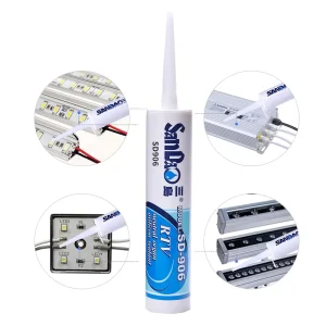 Rtv Silicone Adhesive High Temperature Resistance Translucent Water proof Silicone Rubber Adhesives Sealants for Led Electronic