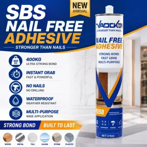 SBS Nail Free Adhesive Strong Bond Fast Grab Waterproof Multi Purpose Glue
