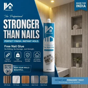 SBS Rubber Wall Panel Adhesive Glue High Tack Nail Free Bonding Super Bond