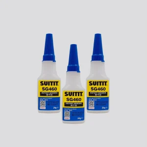 Low-Strength SG460 Instant Acrylic Cyanoacrylate Glue, Transparent, Non-Clumping, Fast-Curing, for Porous Material Applications, 20g