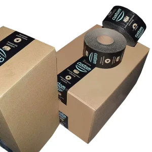 SHINY New Eco Friendly Custom Logo Printed Biodegradable Water Activated Self Adhesive Kraft Paper Gummed Tape Packing Tape