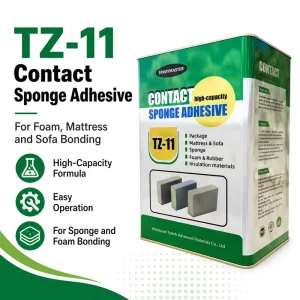 SPRAYMASTER Wholesales OEM Factory TZ 11 Tin Can Contact Sponge Adhesive for Mattress Sofa Foam Rubber Insulation Materials