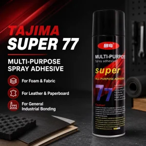 SPRAYMASTER Wholesales OEM Factory Tajima Super 77 600ML Multi Purpose Spray Adhesive Glue for Foam Fabric Leather Paperboard