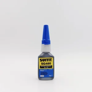 Industrial-Grade SUITIT SG480 Acrylic Cyanoacrylate Super Glue for Instant Bonding, Construction, and Packaging Applications, 20 ml, Bulk Supply
