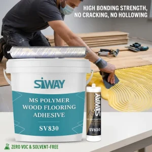 SV830 0 VOC MS Polymer Hardwood Flooring Adhesive with Moisture Barrier