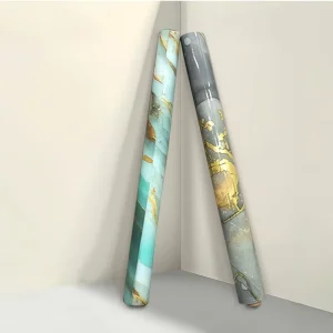 Self Adhesive Aluminum Foil Wallpaper for Kitchen Walls Peel and Stick Self Adhesive Removable Waterproof Countertop Paper