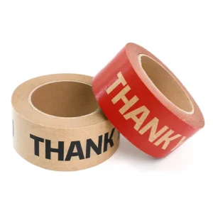 Self-Adhesive Biodegradable Custom Rubber-Sealing Gummed Brown Kraft Paper Tape