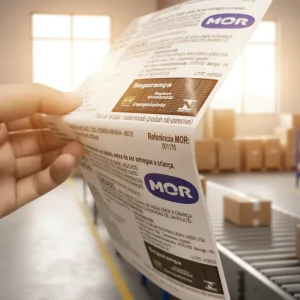 Self Adhesive Eco Friendly Waterproof Oil Proof Adhesive Packaging Paper Label Sticker Roll for Grocery Product Labeling