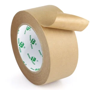 Self-Adhesive Kraft Paper Carton Sealing Tape Hot Melt Rubber Adhesive Reinforced