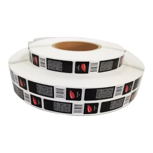 Self-Adhesive Lipstick Labels Custom Waterproof Colorful Cosmetic Roll Label Stickers