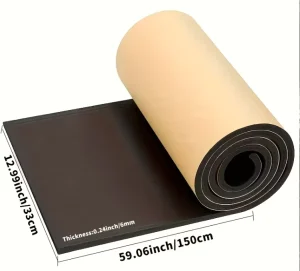 Self Adhesive Neoprene Soundproof Pad 5mm 50mm Thick High Density Noise Insulation Rubber Sheet for Automotive Door Floor Wall