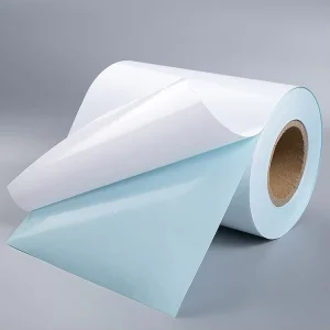 Self Adhesive Semi Glossy Paper Cast Coated Label Materials Hot Melt Adhesive