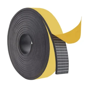 Self Adhesive Solid Neoprene Rubber Strip Roll with Stick Backing for Pads Gaskets and DIY Projects