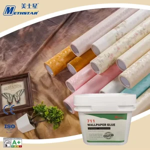 Self-Adhesive Sticky Rice Wallpaper and Wall Fabric Pasting Kit for Construction Repair and Decoration