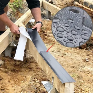 Self-Adhesive Waterproof Butyl Joist Tape for Deck Lumber Sealing