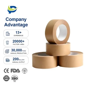 Self-Adhesive Writable Kraft Paper Packaging Tape for Carton Sealing