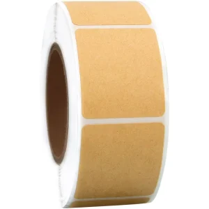 Self adhesive Kraft Paper Sealing Stickers Waterproof Blank Labels Self adhesive Paper Release Stickers Handwritten Text Labels