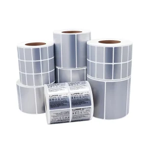 Self adhesive Label Printing Custom Silver Stickers Self adhesive Waterproof Labels for Various Industries