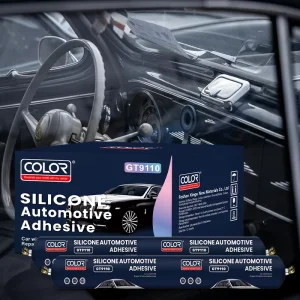 Silicone Automotive Adhesive 100% Silicone for Cars, Buses, Trucks, Windshield Glass Bonding, 15-Minute Curing Construction Packing