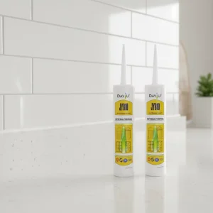 Silicone Filling Caulking Sealant for Construction Use on Smooth Interior & Exterior Door Window Frame Installation & Repair