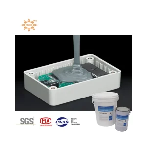 Silicone Rubber Two-Component Thermal Conductive Potting Compound for Electronic Components, -40 to +200°C