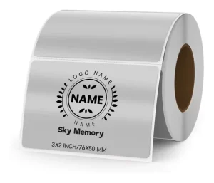Silver Waterproof Oil-Resistant Tear-Resistant PET Thermal Labels