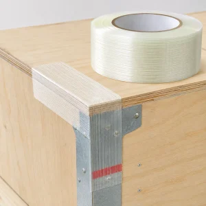 Single Sided Filament Tape Adhesive Paper Strong Reinforced Tape for Carton Sealing Export Packaging and Industrial Bundling