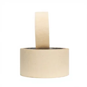 Single Sided Heat Resistant Rubber Adhesive Crepe Paper Masking Tape 25m 30mm for Auto Painting Carton Sealing Residue Free Easy