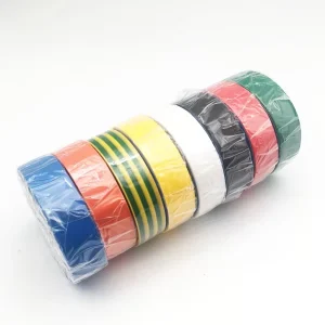 Single Sided PVC Wire Harness Insulating Tape 5m Pressure Sensitive Rubber Adhesive Roll for Electrical Masking and Wrapping
