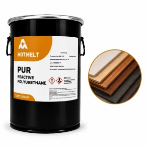Solid White PUR Hot Melt Adhesive for Wood, Plastic, Metal, and Sheet Materials