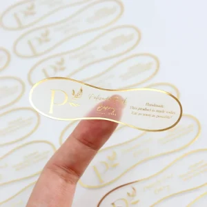 Sticker Label Manufacturer Custom Logo Packaging Transparent Clear Frosted Vinyl Sticker Sheet