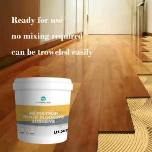 Strong Adhesion High Elasticity Moisture Proof Beige MS Wood Flooring Adhesive Glue