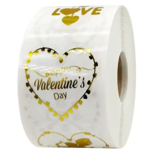 Strong Adhesive Transparent Gold Foil Gold Stamping Label Sticker