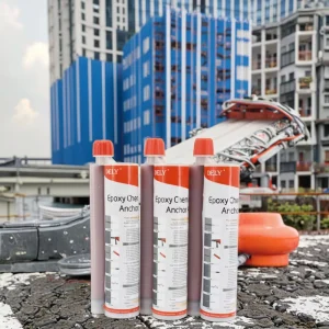 Structural Epoxy Anchor High Strength Two-Component Adhesive Paste 5:1 Mixing Ratio for Construction Dark Red
