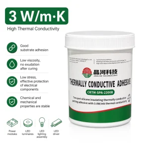 Superior Reliability Conductive Adhesive Low Stress Excellent Substrate Adhesion Silicone Adhesive for Industrial Electronics