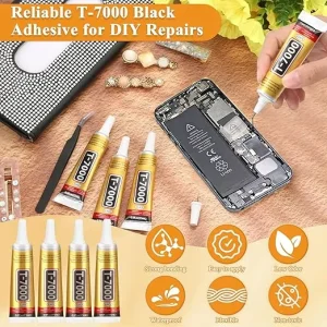 T7000 Black Adhesive for Mobile Phone Screen Repair Jewelry Crafts Electronics DIY Projects