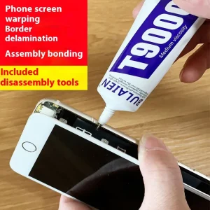 T9000 Double Component Clear Silicone Waterproof Glue for Mobile Phone Screen Sealing Construction DIY