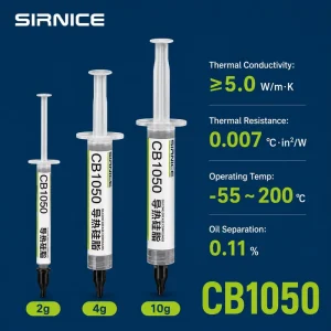 Thermal Interface Material Paste Compound High-Conductivity Thermally Conductive Silicone Grease for Transportation, CB1050