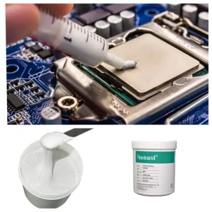 Thermally Conductive White One-Component Silicone Cooling Paste for Server CPU Laptop Computer