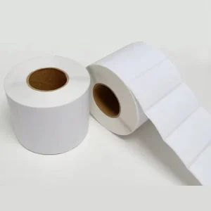 Three-proof Removable Thermal White Self-Adhesive Label Packaging Use Easy Tear No Residue Waterproof Oil-Proof Shape Hot Melt
